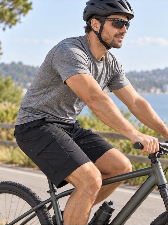 Performance Other - Performance Men's Black Cargo Shorts - Tech Pocket Style size M